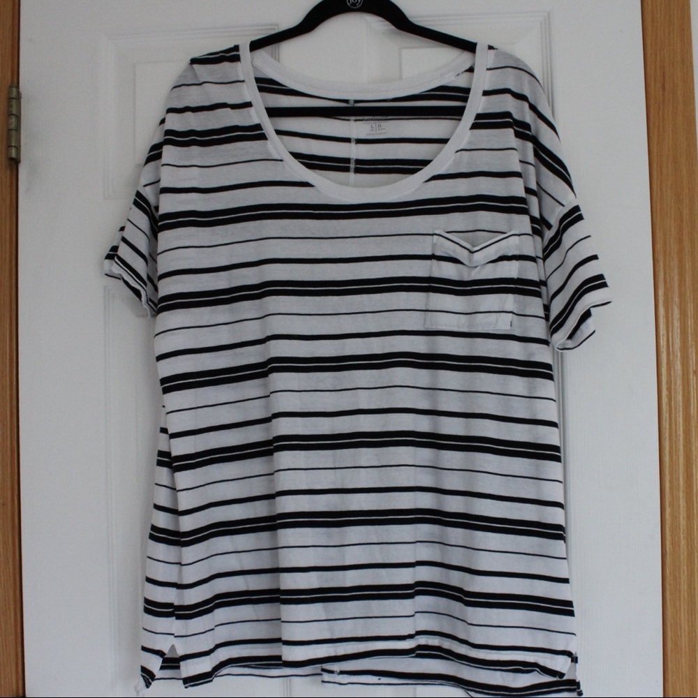 Striped boyfriend tee